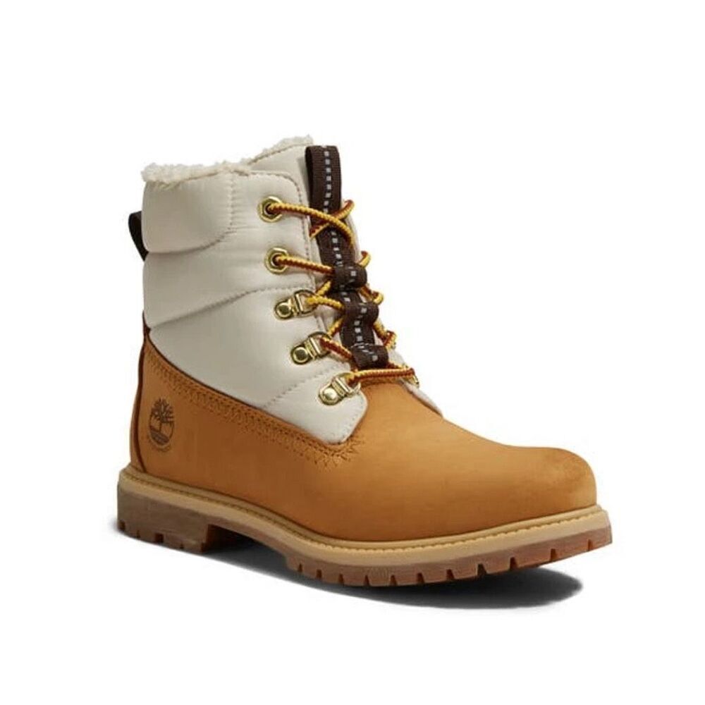TIMBERLAND Faux Fur Trim Puffer Waterproof Boot